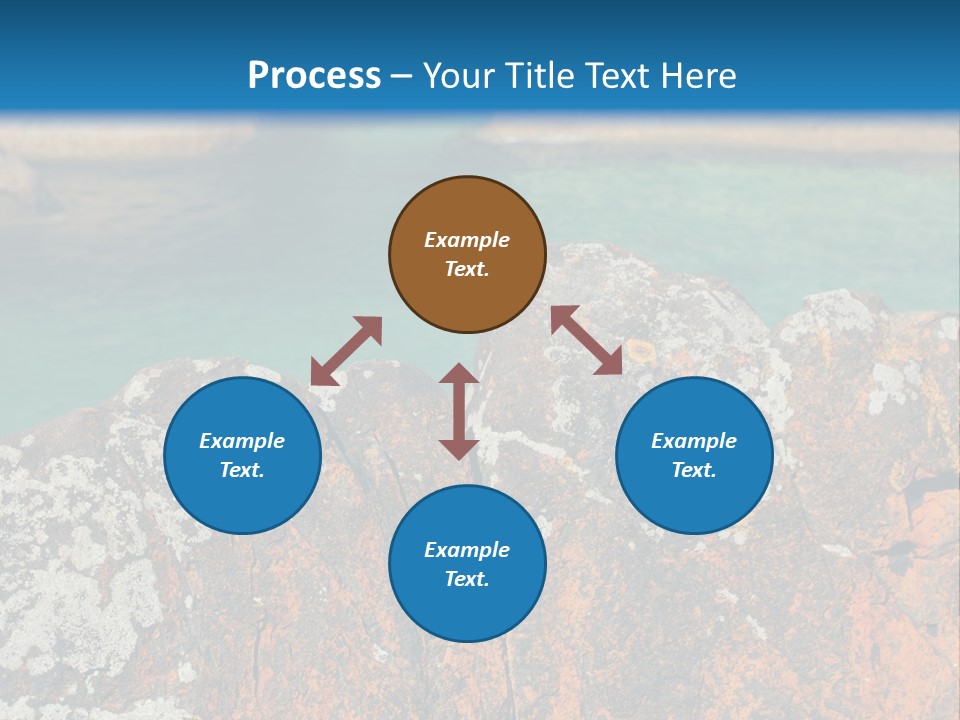 Blue Beach William Bay PowerPoint Template