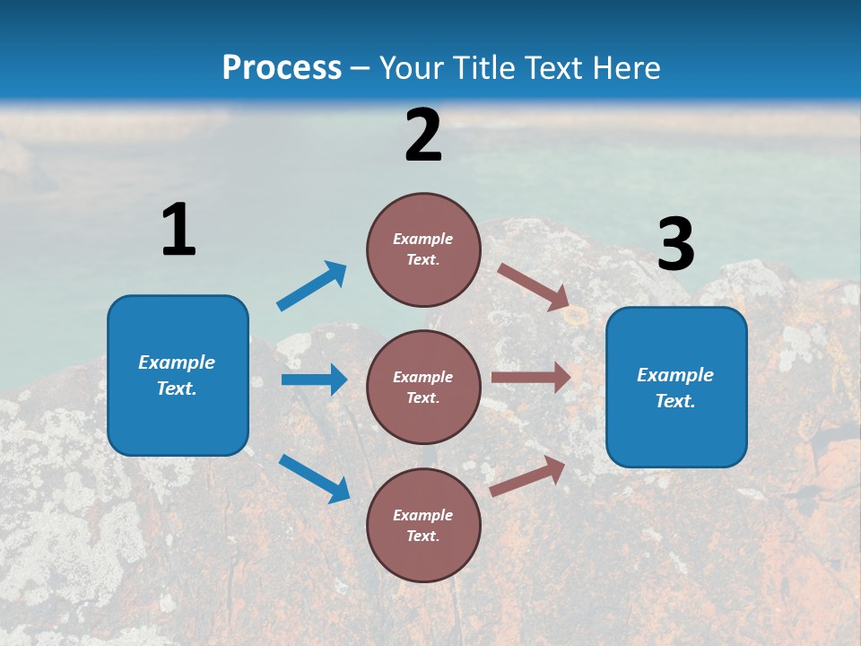 Blue Beach William Bay PowerPoint Template