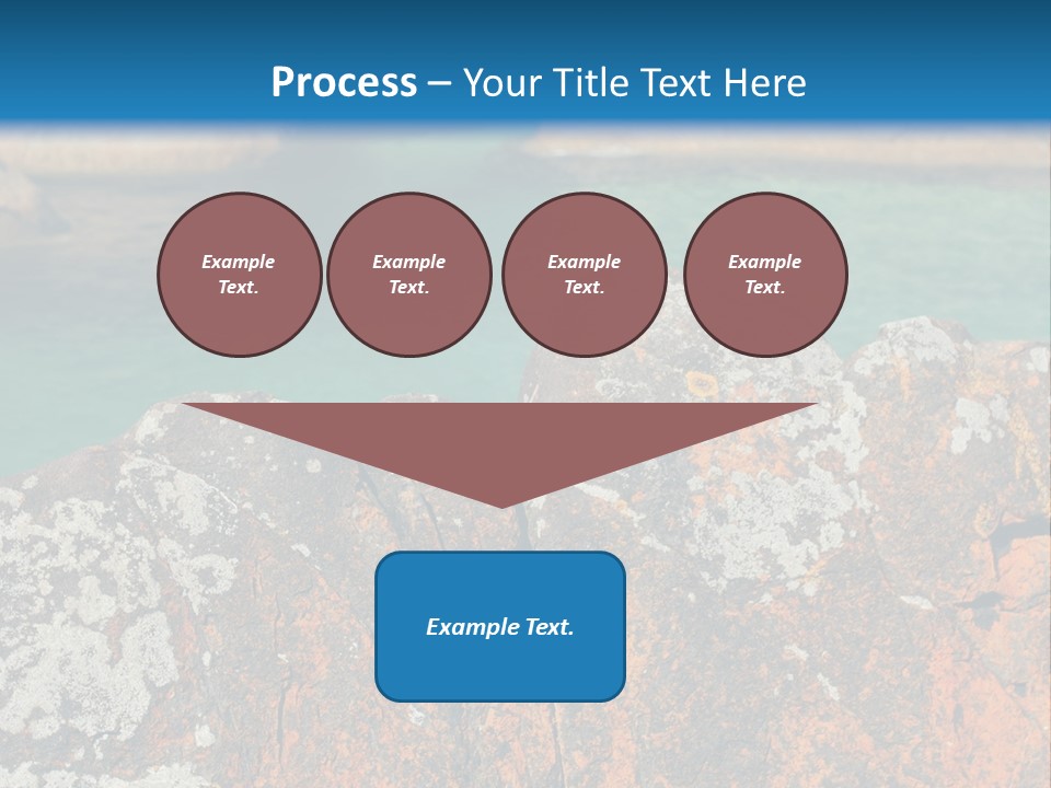 Blue Beach William Bay PowerPoint Template