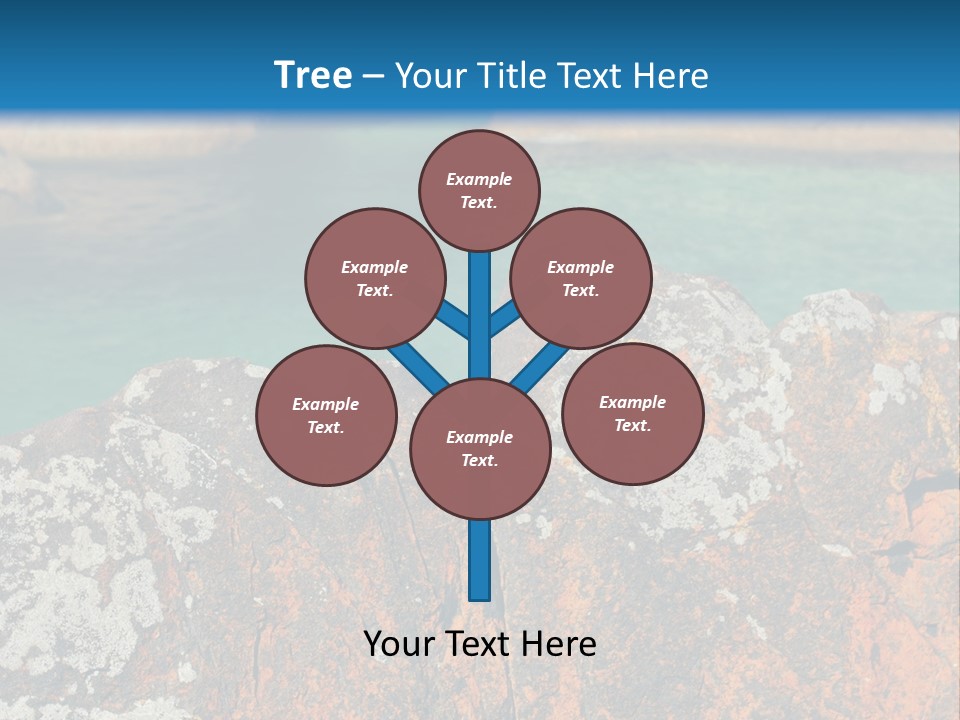 Blue Beach William Bay PowerPoint Template