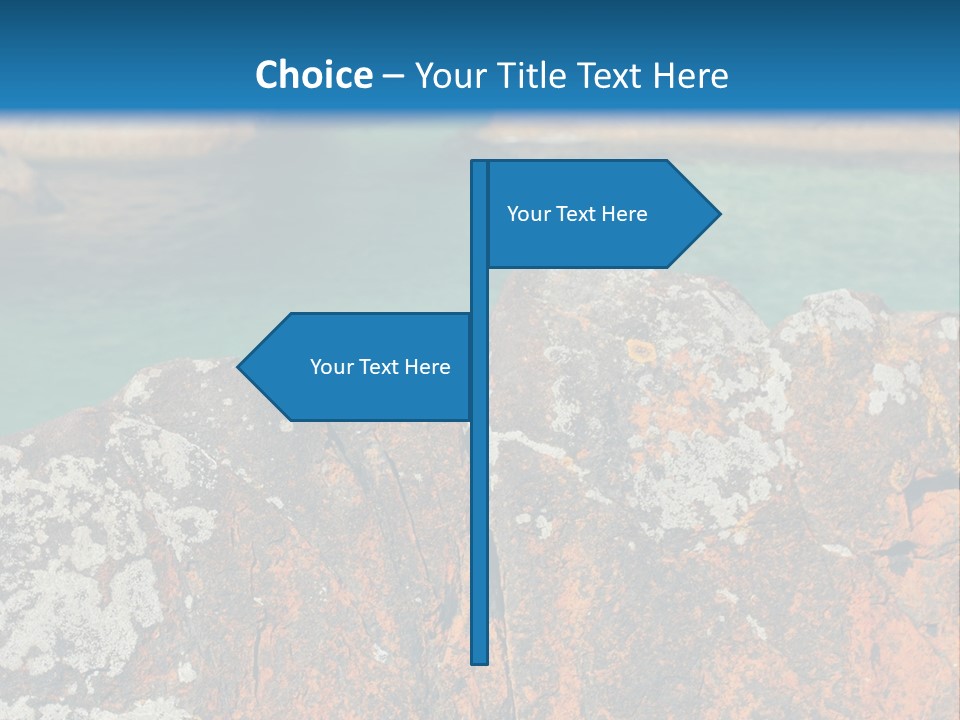 Blue Beach William Bay PowerPoint Template