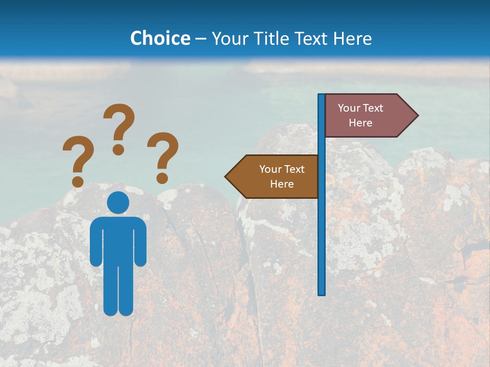 Blue Beach William Bay PowerPoint Template