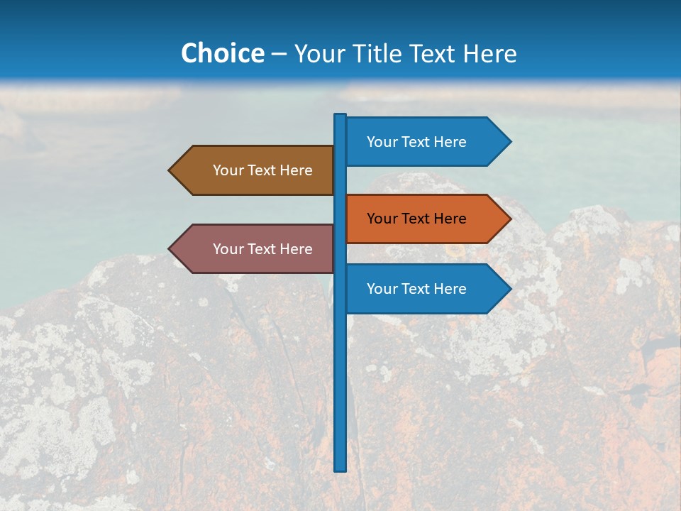 Blue Beach William Bay PowerPoint Template