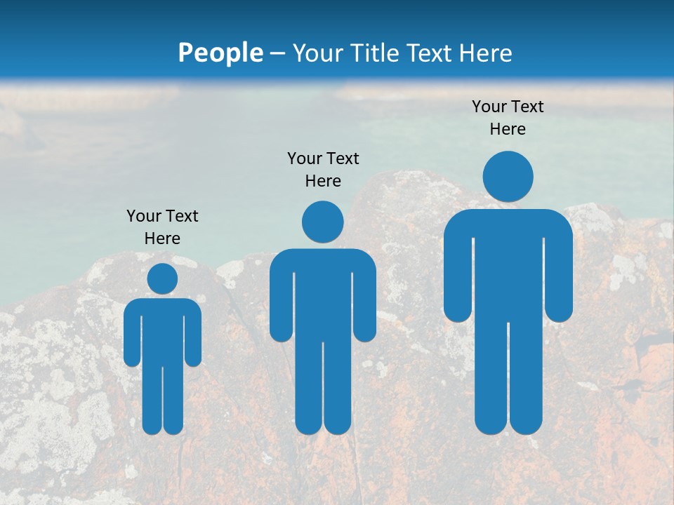 Blue Beach William Bay PowerPoint Template