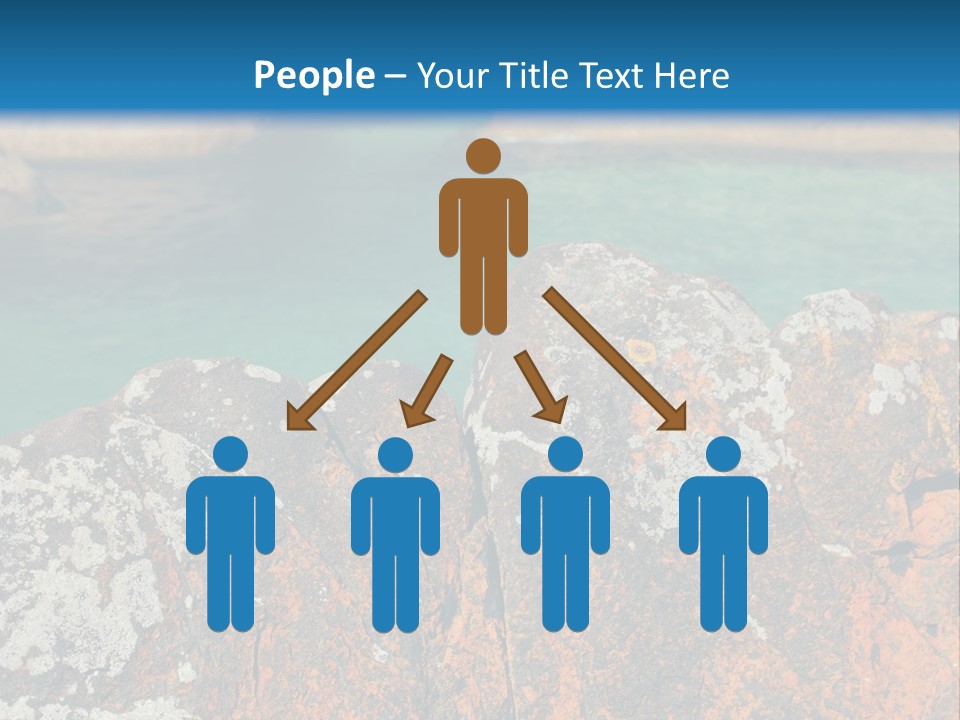 Blue Beach William Bay PowerPoint Template