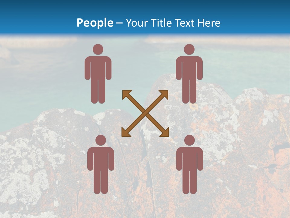 Blue Beach William Bay PowerPoint Template