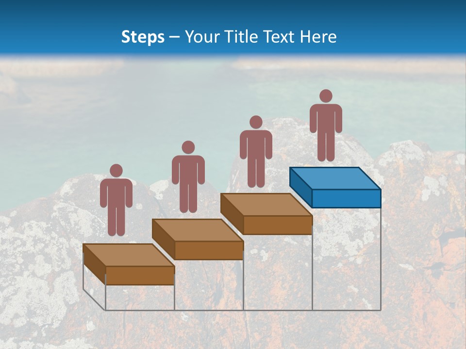 Blue Beach William Bay PowerPoint Template