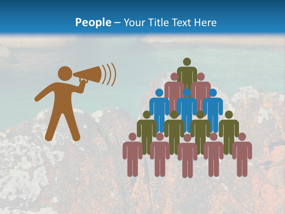 Blue Beach William Bay PowerPoint Template