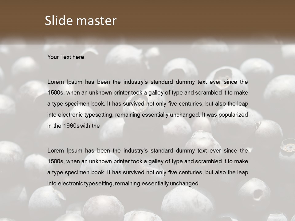 Vitamins Wild Delicious PowerPoint Template