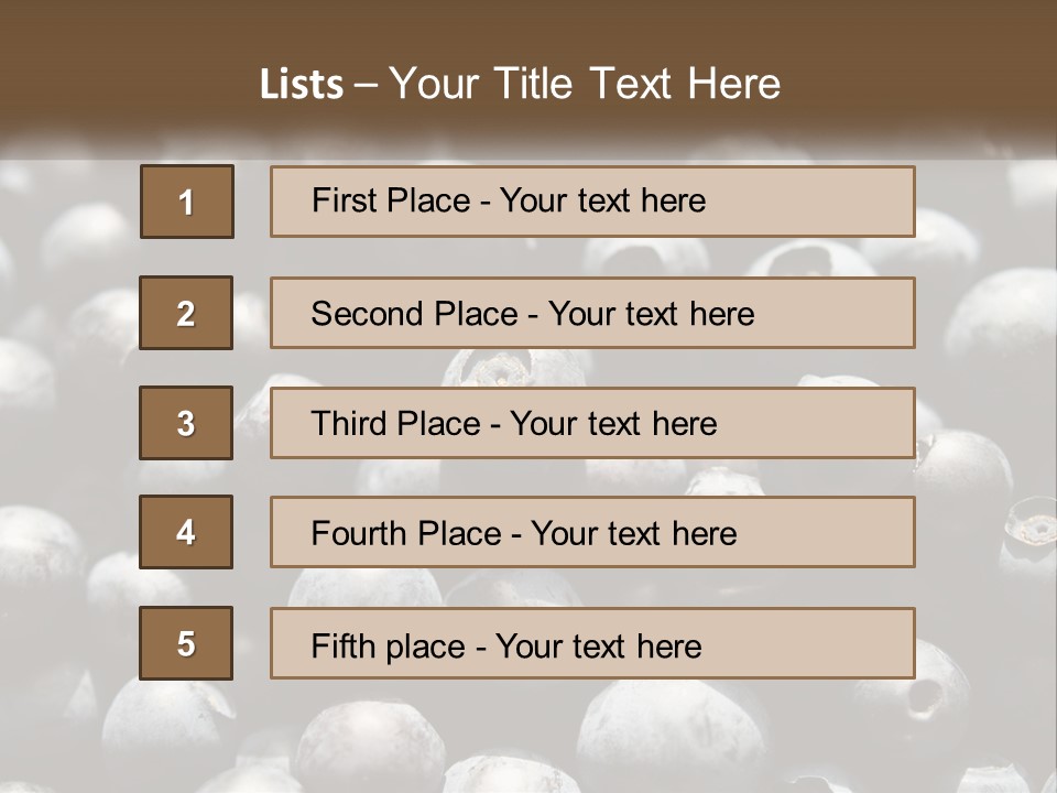 Vitamins Wild Delicious PowerPoint Template