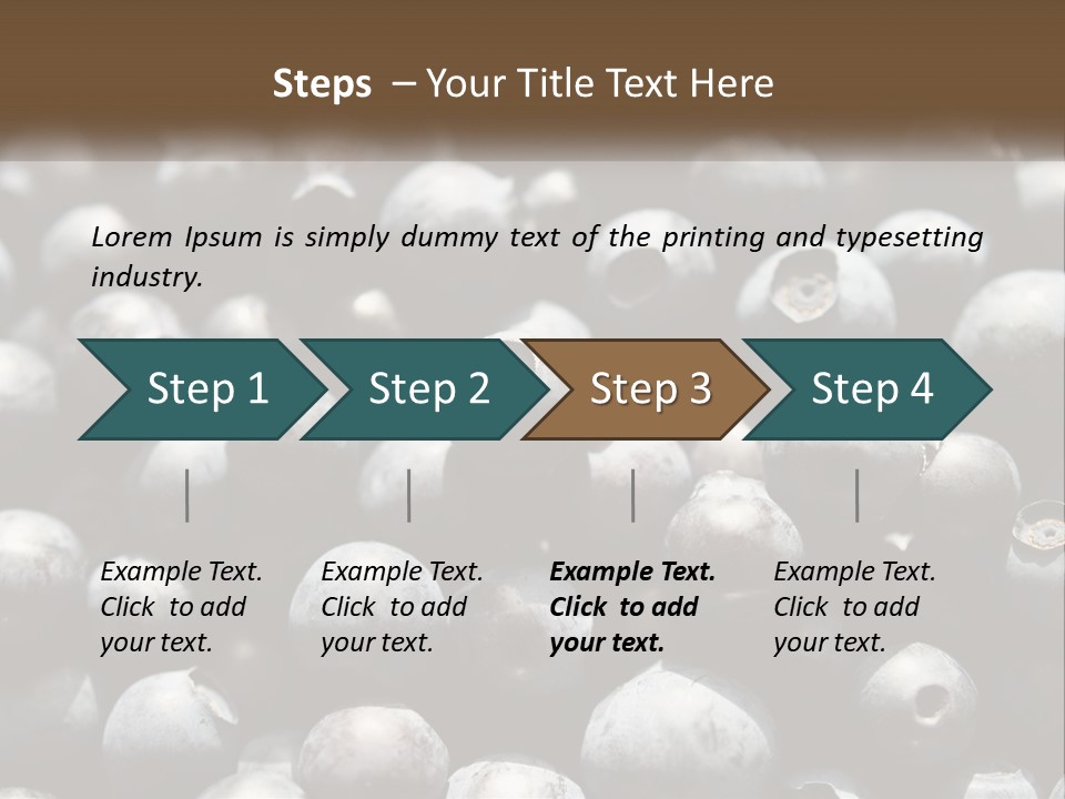 Vitamins Wild Delicious PowerPoint Template