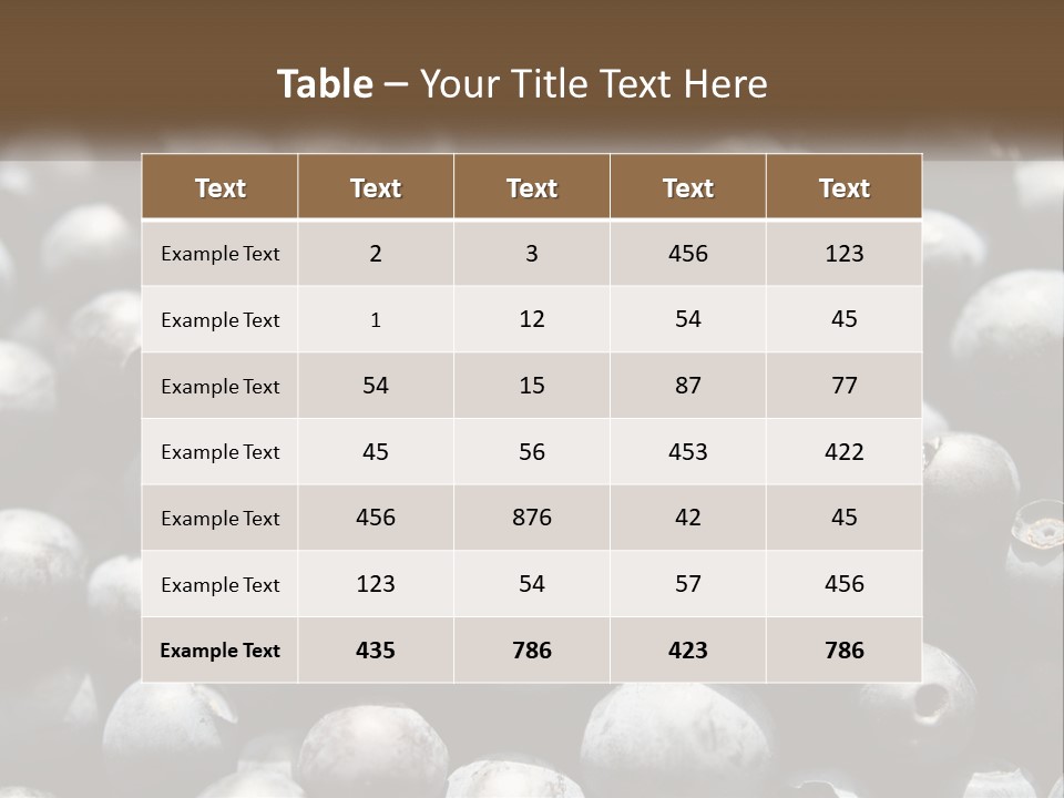 Vitamins Wild Delicious PowerPoint Template