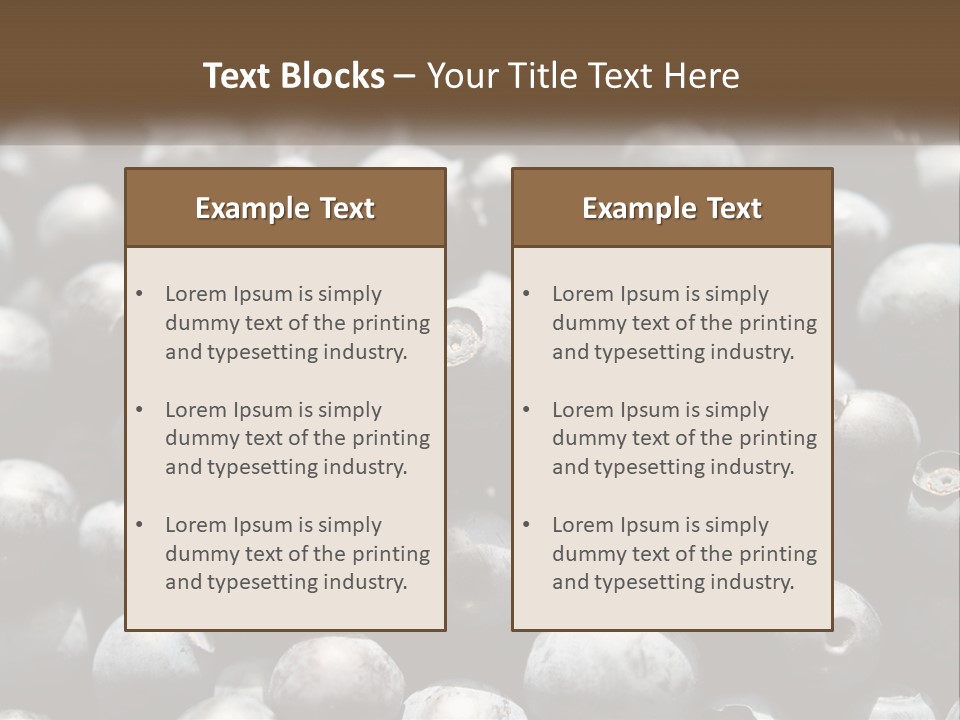 Vitamins Wild Delicious PowerPoint Template