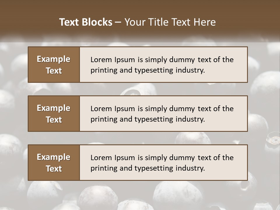 Vitamins Wild Delicious PowerPoint Template