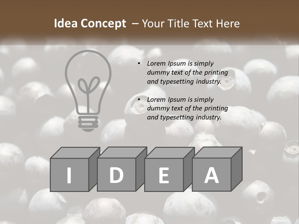 Vitamins Wild Delicious PowerPoint Template