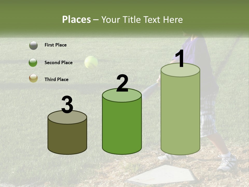 Batter Play Hit PowerPoint Template