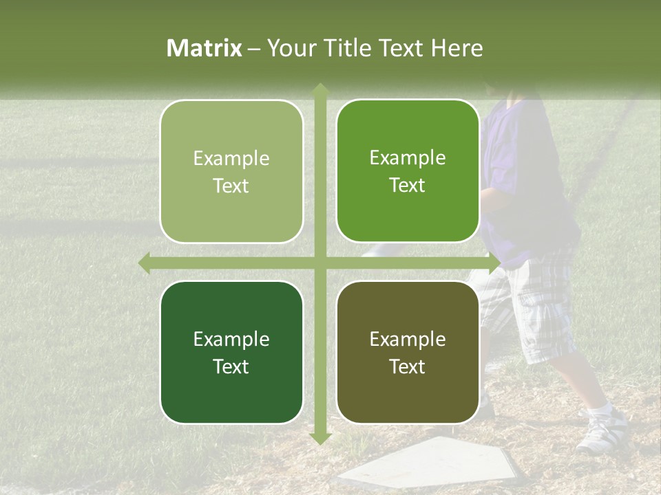 Batter Play Hit PowerPoint Template