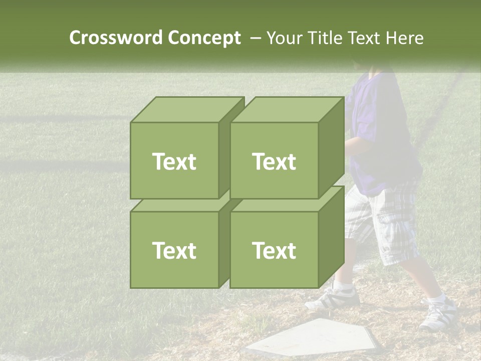 Batter Play Hit PowerPoint Template