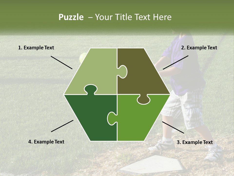 Batter Play Hit PowerPoint Template