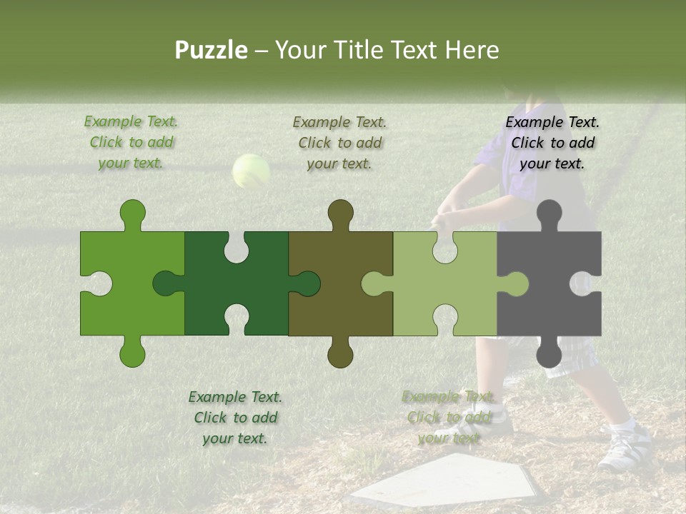 Batter Play Hit PowerPoint Template