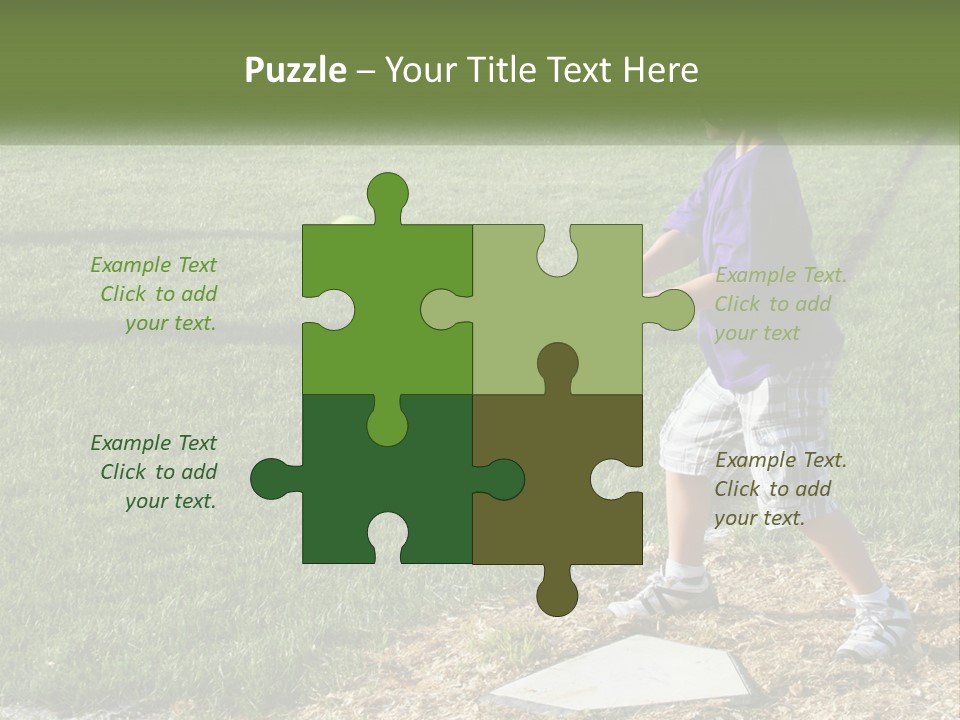 Batter Play Hit PowerPoint Template