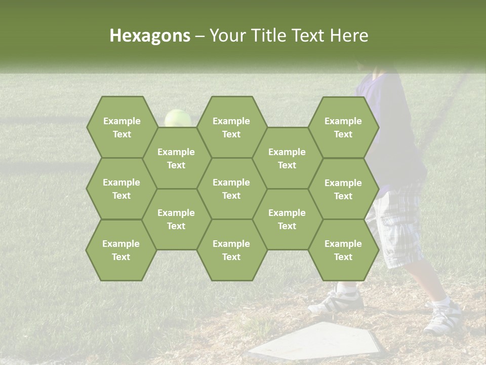 Batter Play Hit PowerPoint Template