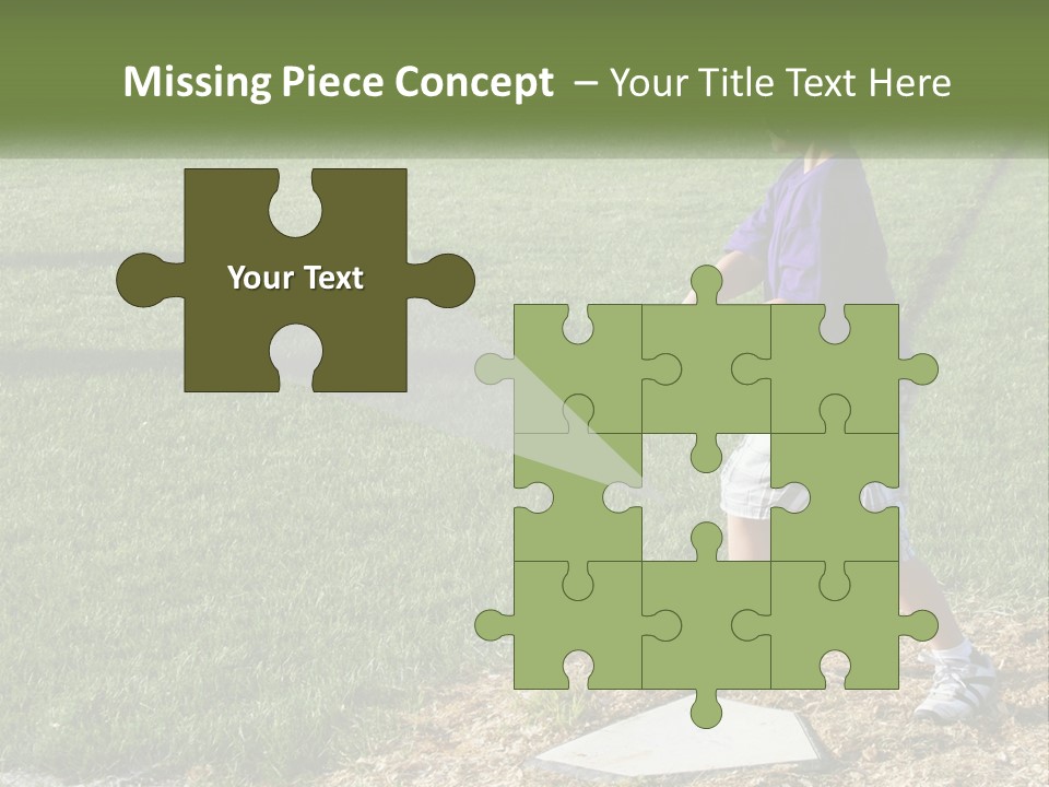 Batter Play Hit PowerPoint Template