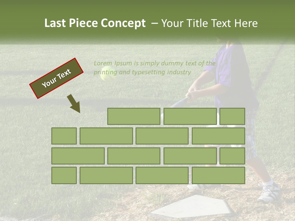 Batter Play Hit PowerPoint Template
