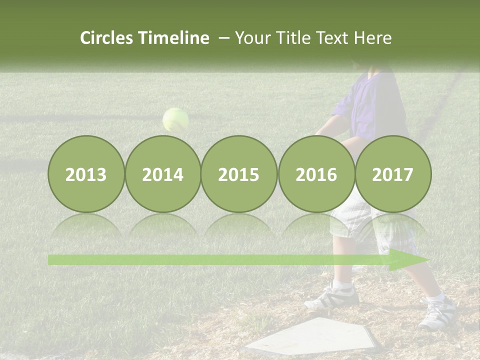 Batter Play Hit PowerPoint Template