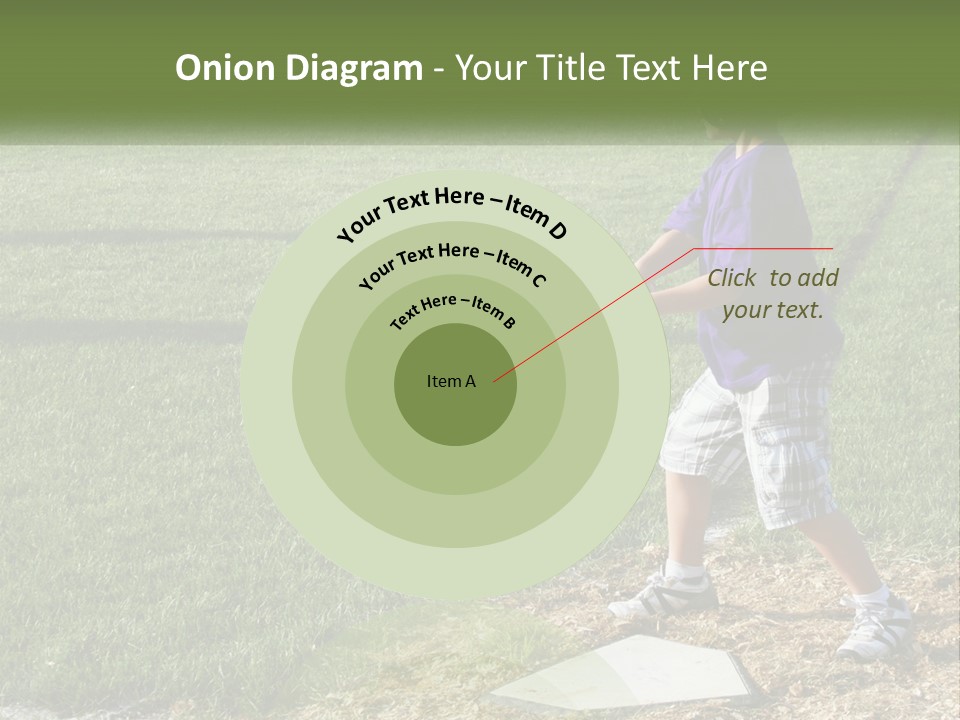 Batter Play Hit PowerPoint Template