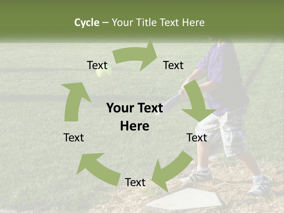 Batter Play Hit PowerPoint Template