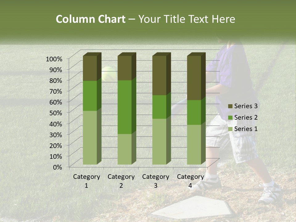Batter Play Hit PowerPoint Template