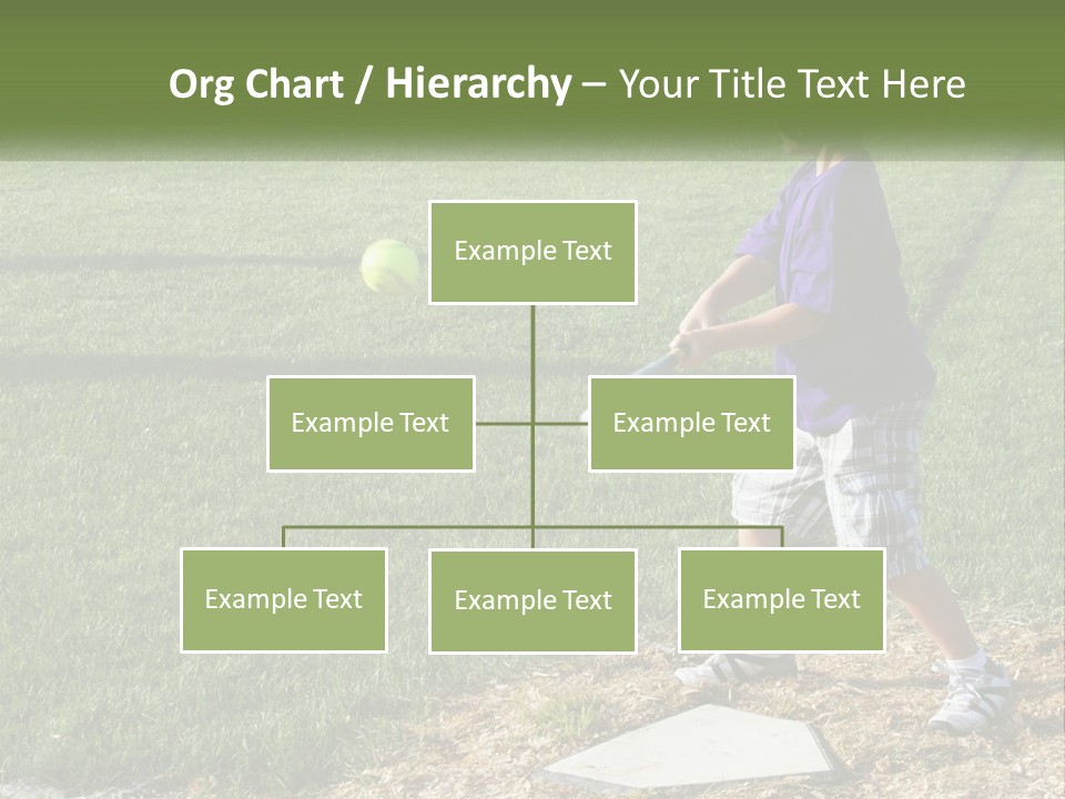 Batter Play Hit PowerPoint Template