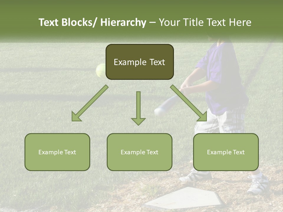 Batter Play Hit PowerPoint Template