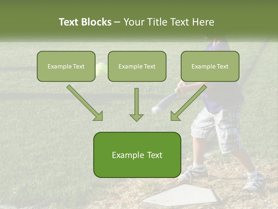 Batter Play Hit PowerPoint Template