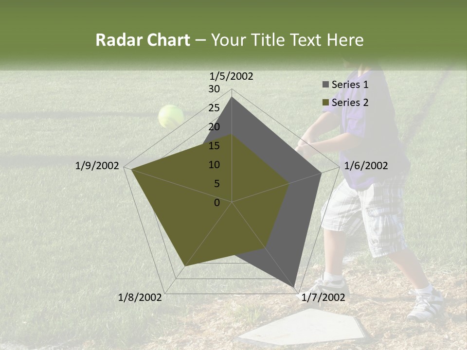 Batter Play Hit PowerPoint Template