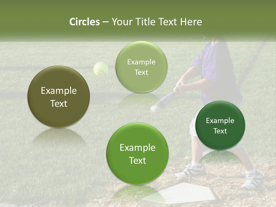 Batter Play Hit PowerPoint Template