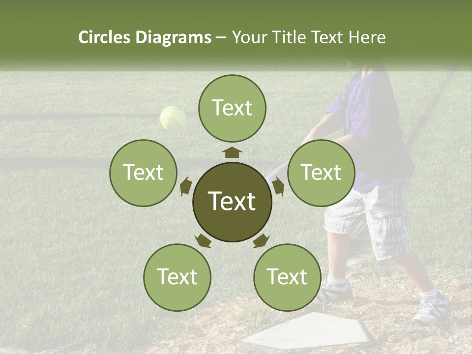 Batter Play Hit PowerPoint Template