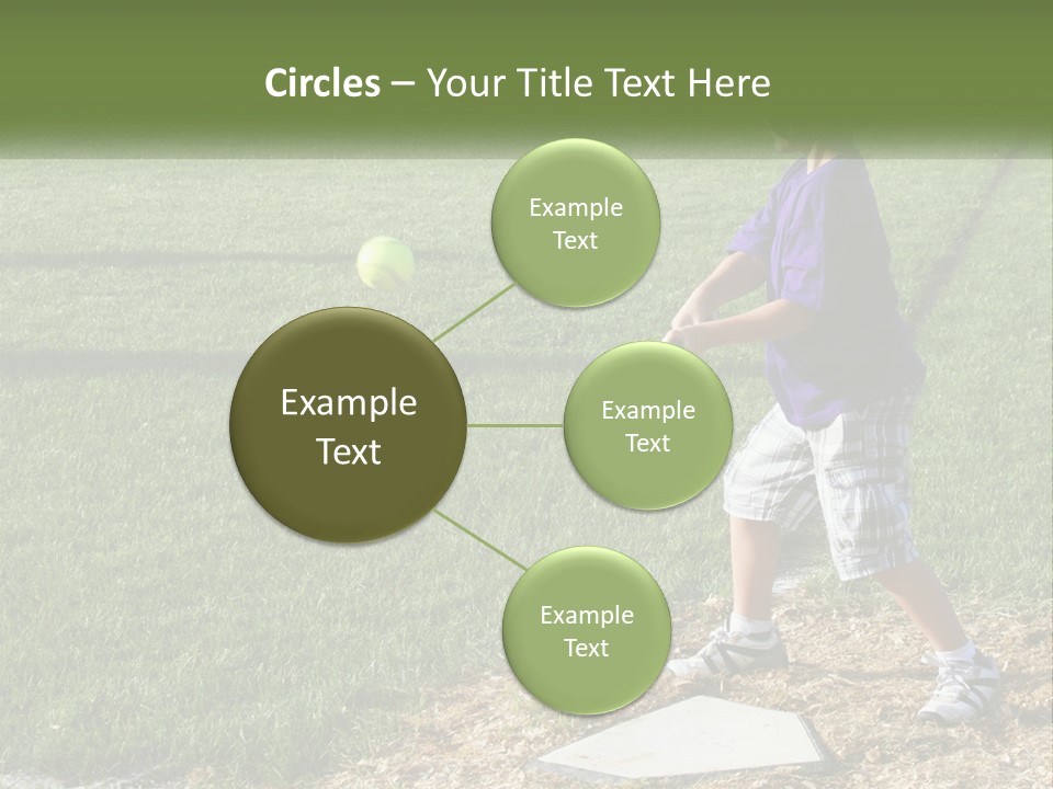 Batter Play Hit PowerPoint Template