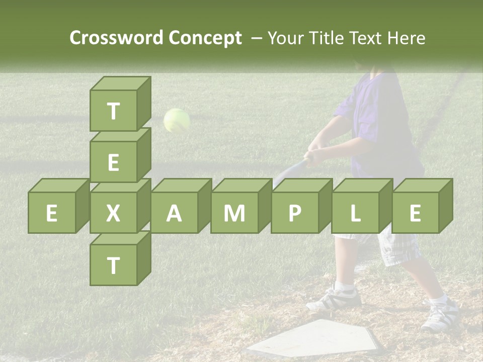 Batter Play Hit PowerPoint Template