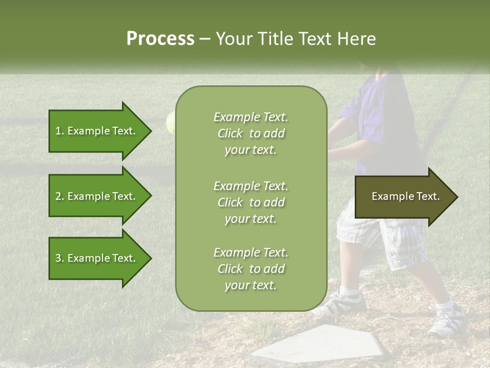 Batter Play Hit PowerPoint Template