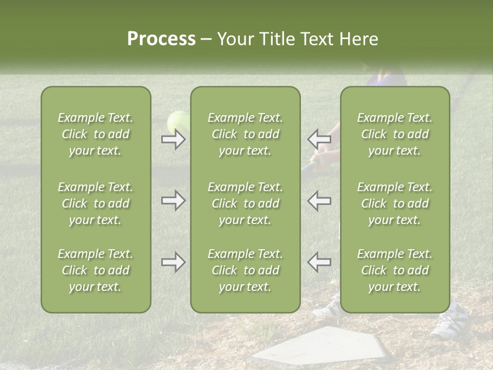 Batter Play Hit PowerPoint Template