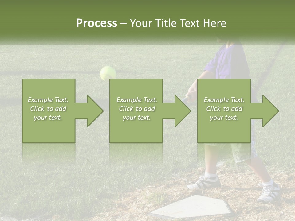 Batter Play Hit PowerPoint Template
