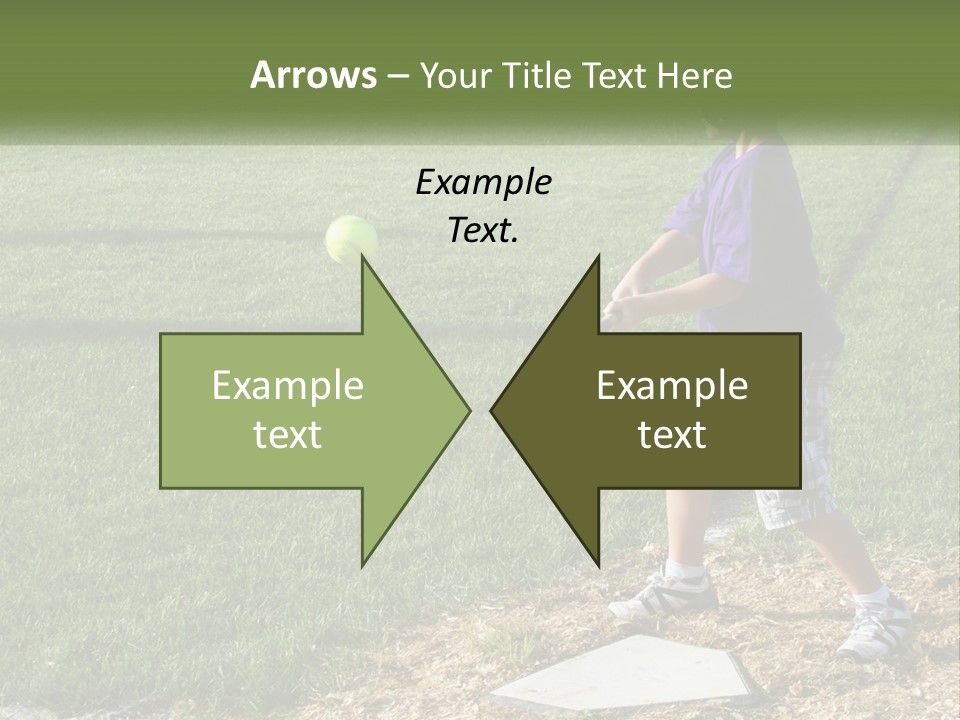 Batter Play Hit PowerPoint Template