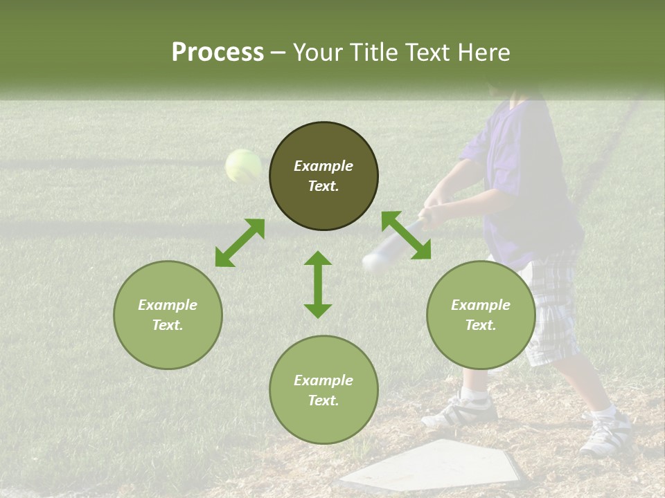 Batter Play Hit PowerPoint Template