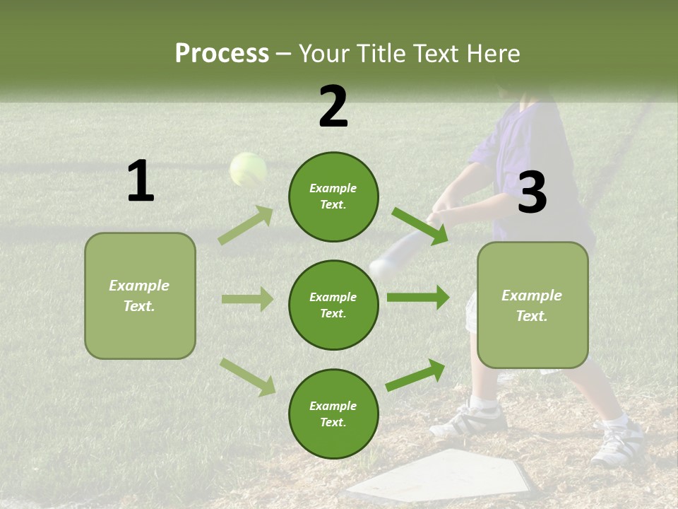 Batter Play Hit PowerPoint Template