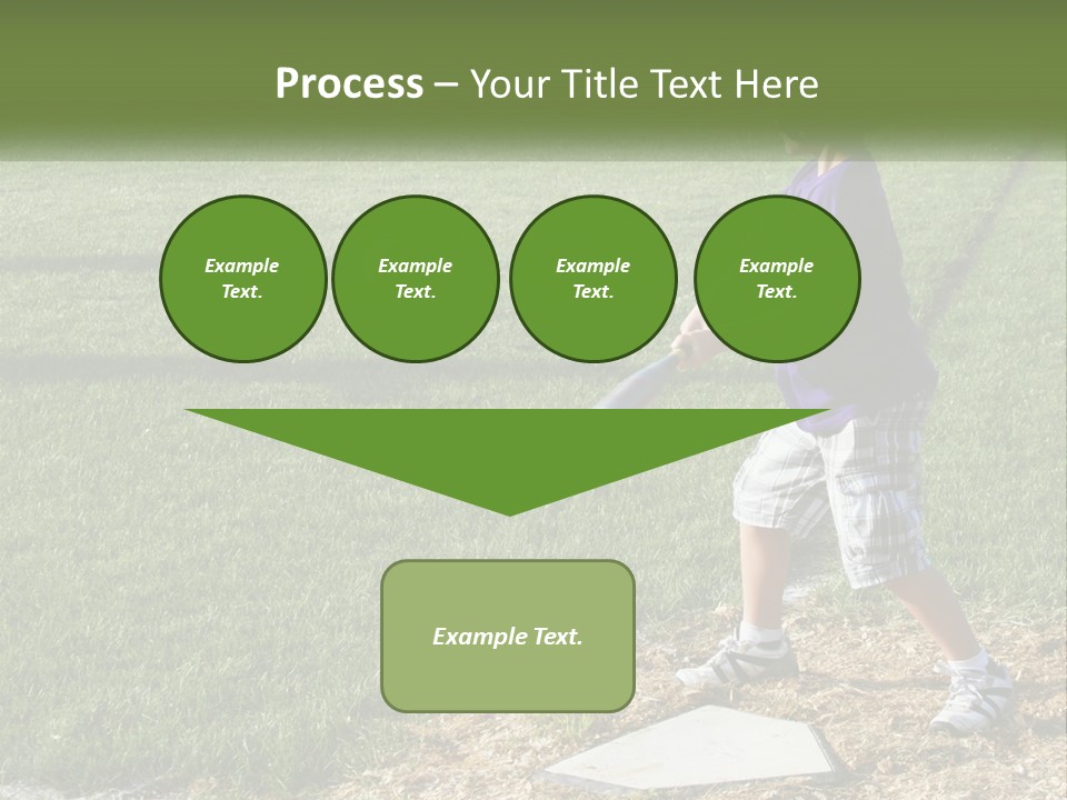 Batter Play Hit PowerPoint Template