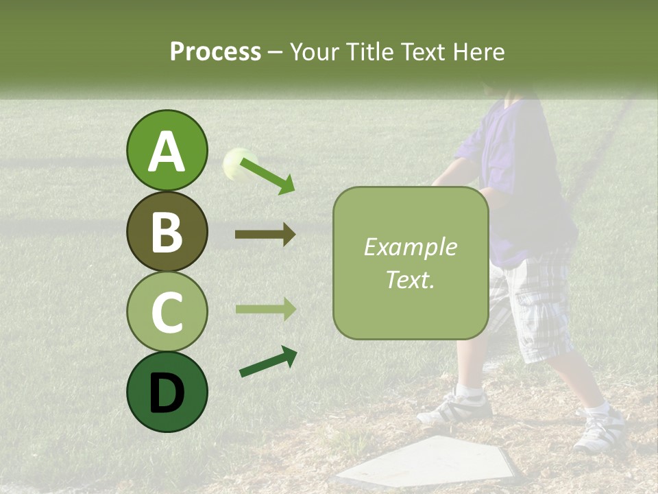 Batter Play Hit PowerPoint Template
