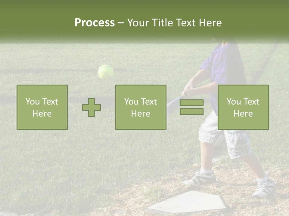 Batter Play Hit PowerPoint Template