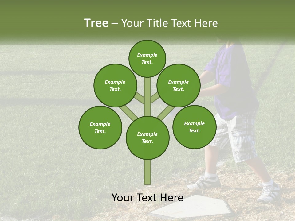 Batter Play Hit PowerPoint Template